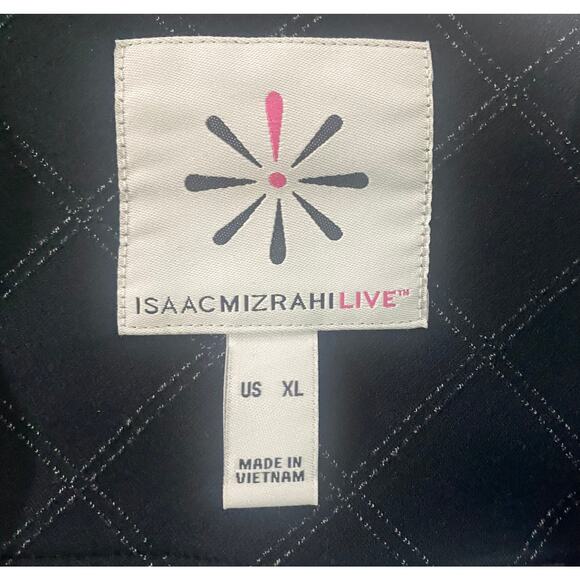 Isaac Mizrahi Blazer Jacket Women's Size XL Black Button Up With Pockets - Picture 5 of 8